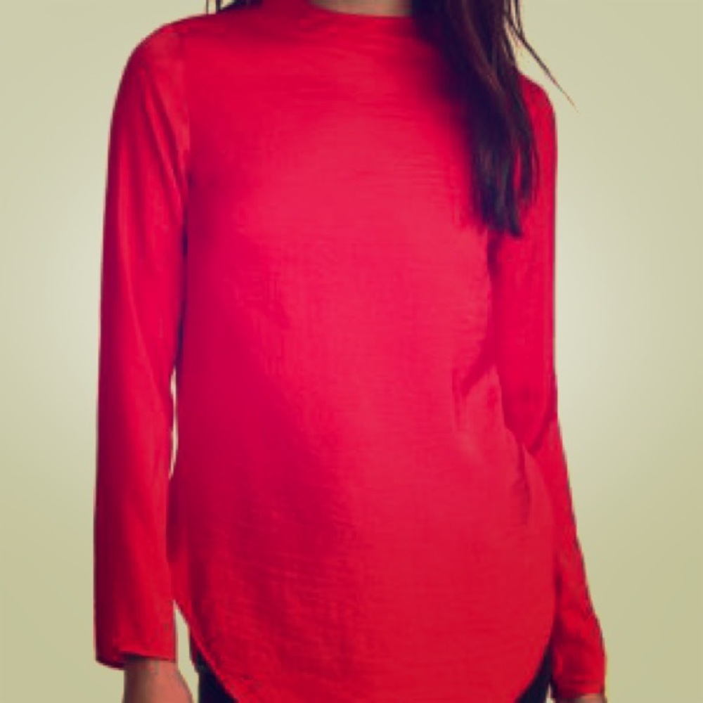 H&M Red Long sleeve Blouse
